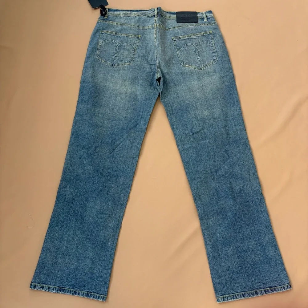 J Campbell Los Angeles Men's Bleach Wash Denim Jeans 40‎ Straight Leg New $155